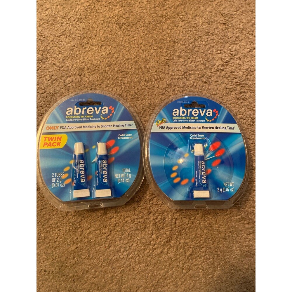 Abreva Cold Sore Treatment TwinAbreva Cold Sore Treatment Twin Pack And 1 Single